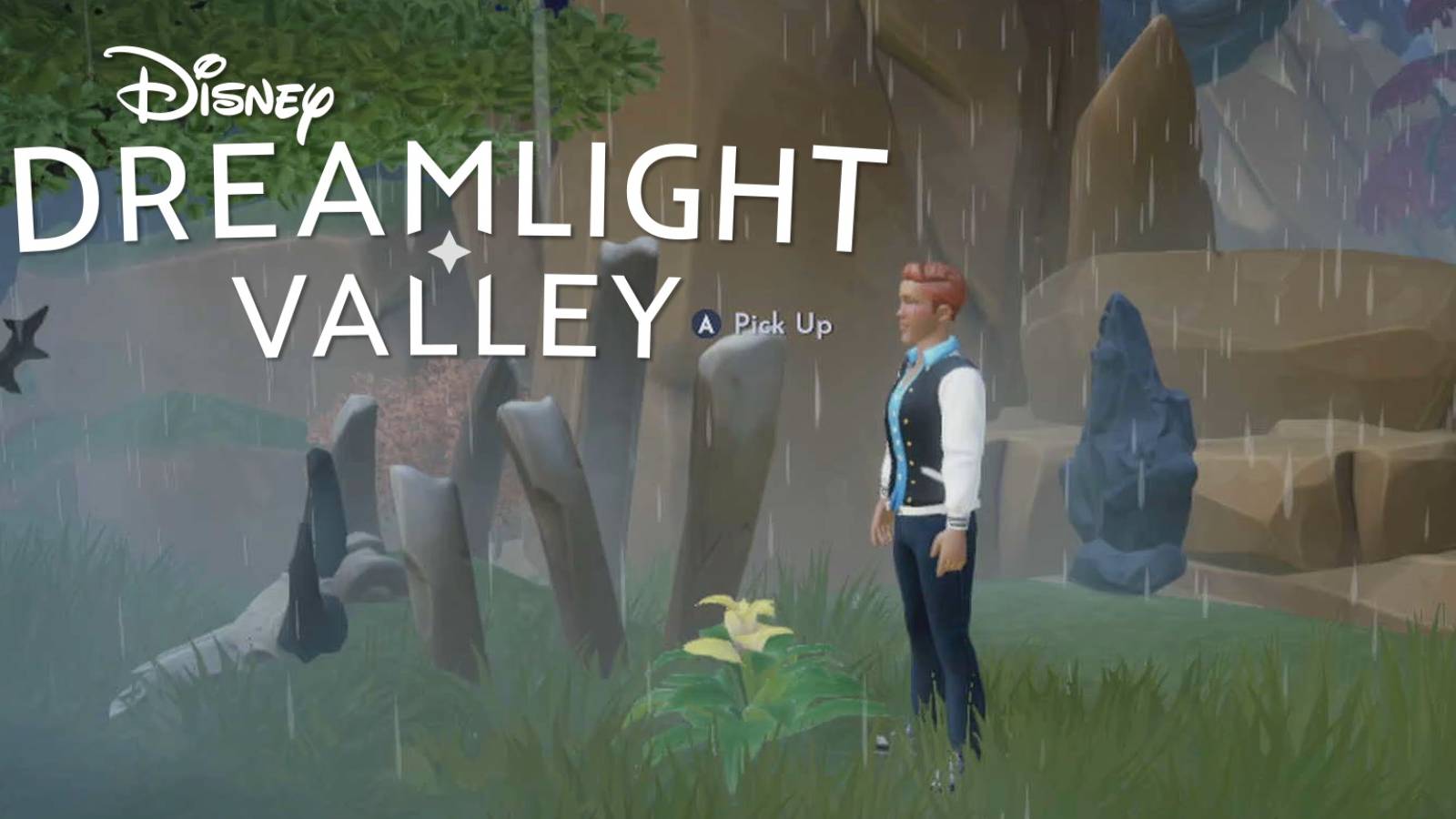 disney dreamlight yellow flower and logo