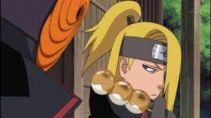 Deidara and Obito having a snack