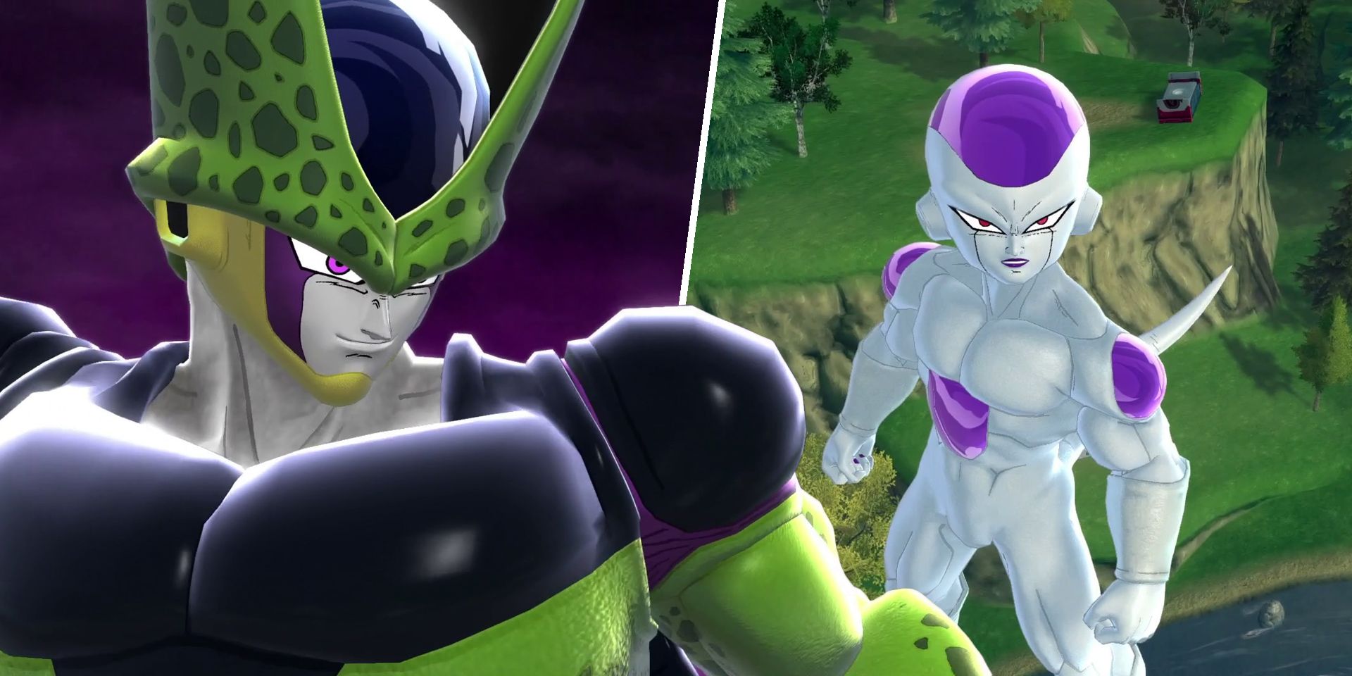 Cell and Frieza from Dragon Ball