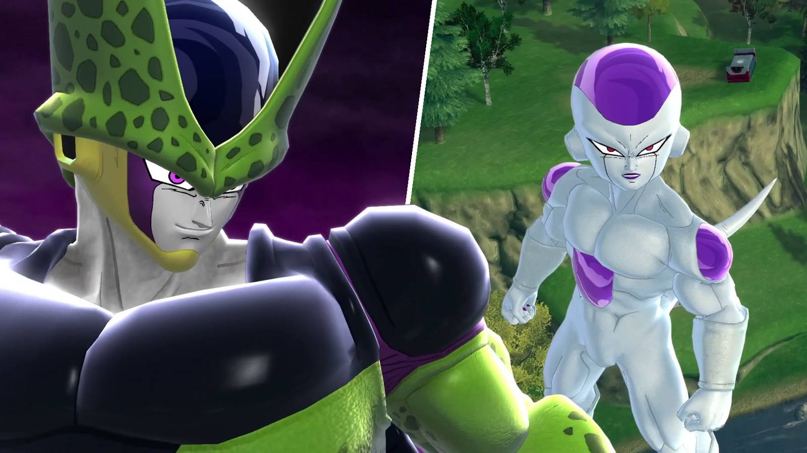 Cell and Frieza from Dragon Ball