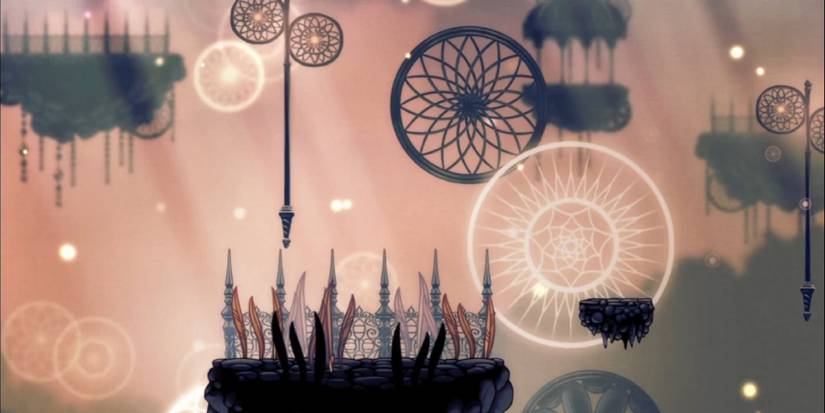 The dream realm from hollow knight.