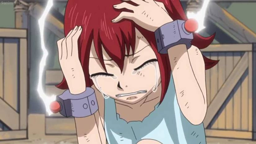 Erza scarlet gets caught by the dark cult