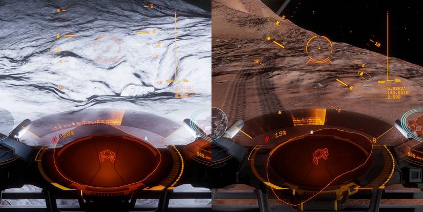 A close scanner view and a far side by side.