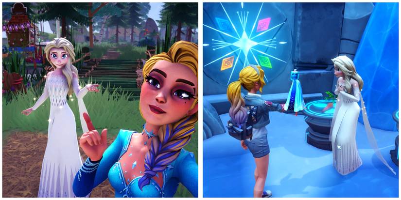 elsa’s gown in disney dreamlight valley