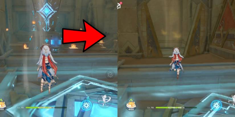 entering the basement in khaj-nisut in genshin impact