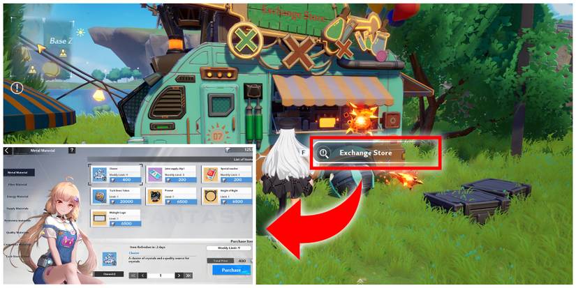 exchange store in tower of fantasy