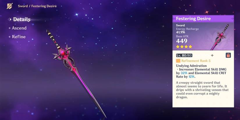 fastering desire in genshin impact