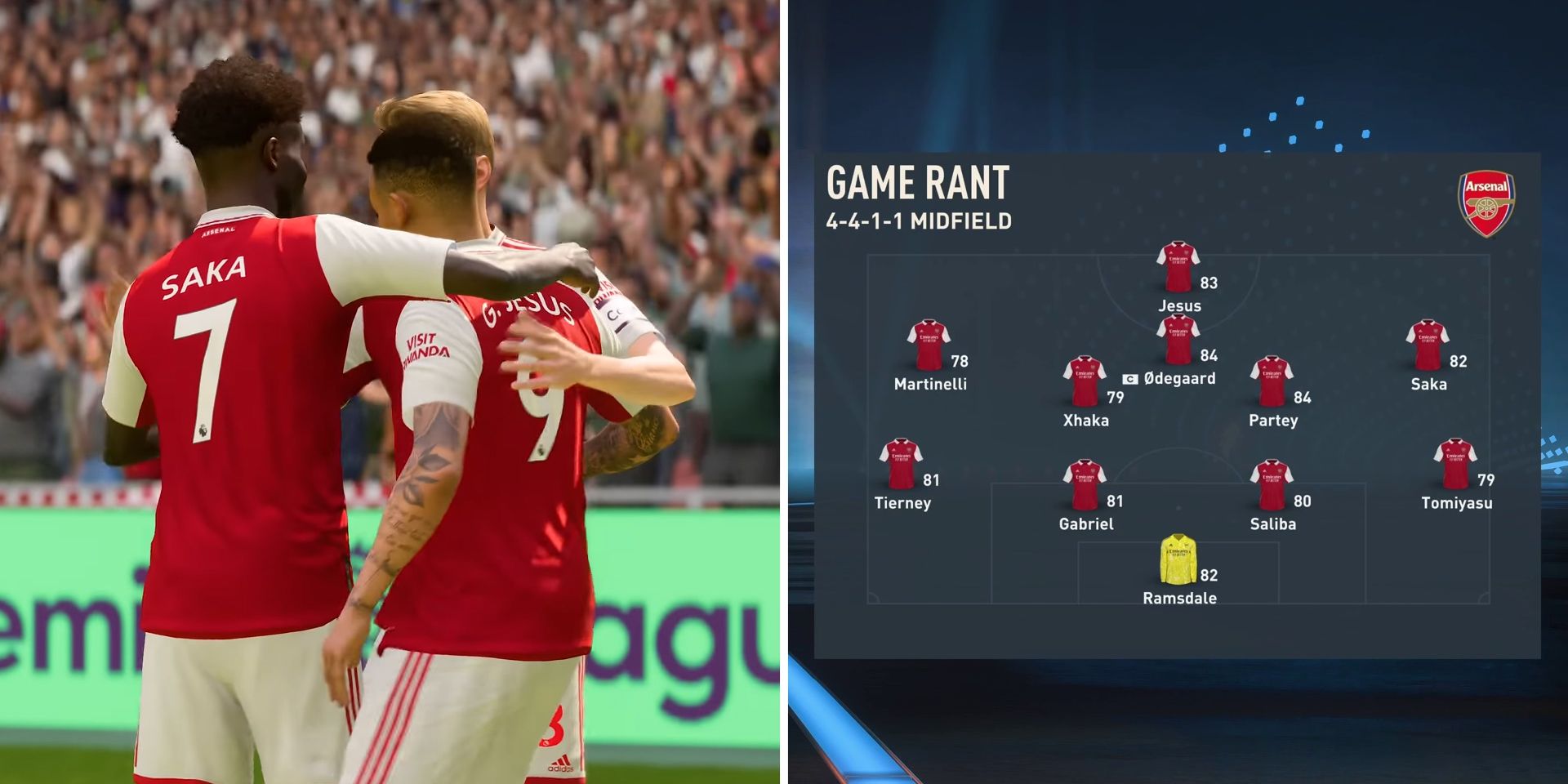 FIFA 23: The Best Formation & Starting 11 for Arsenal