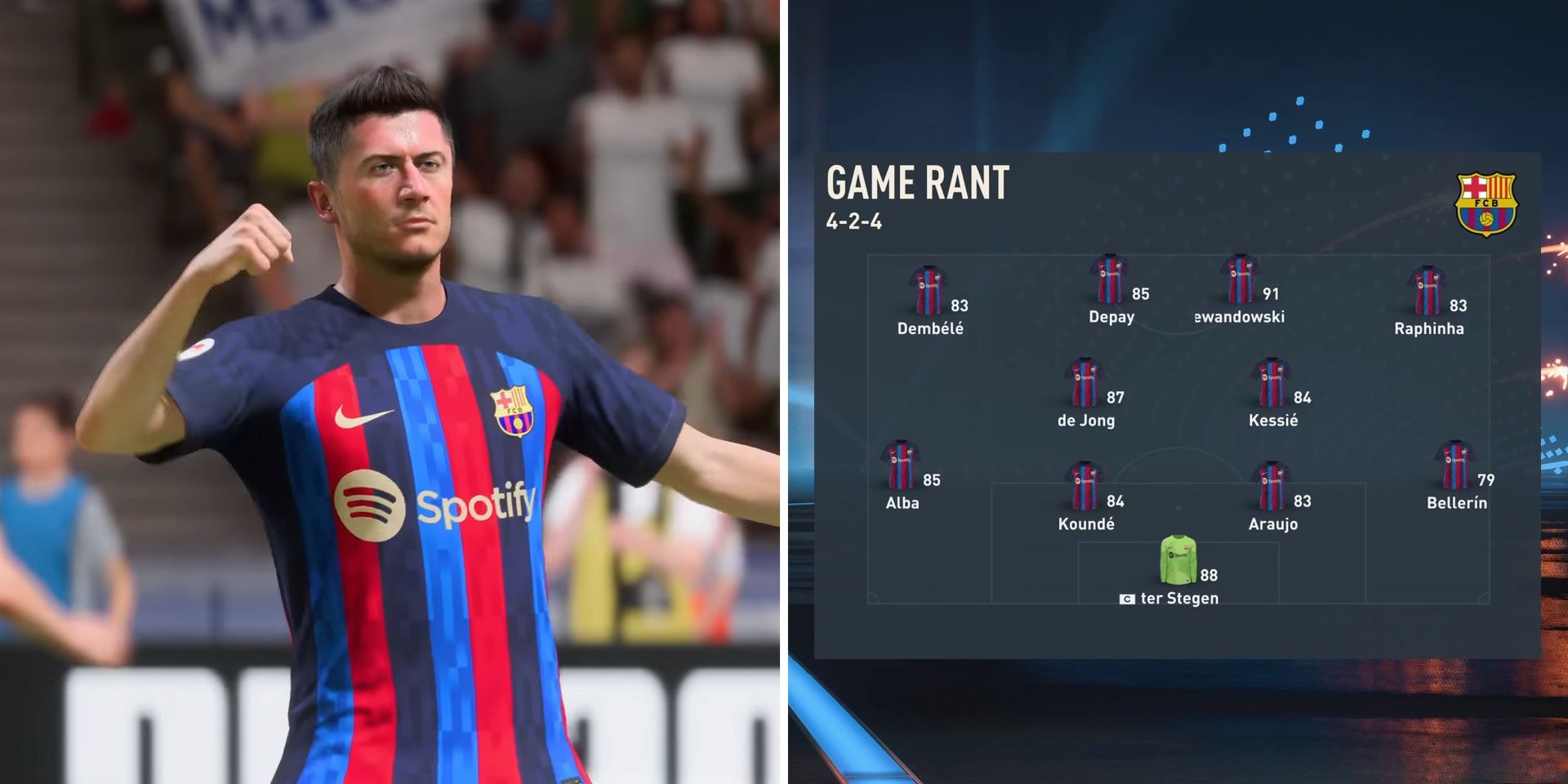 FIFA 23: The Best Formation & Starting 11 for Barcelona