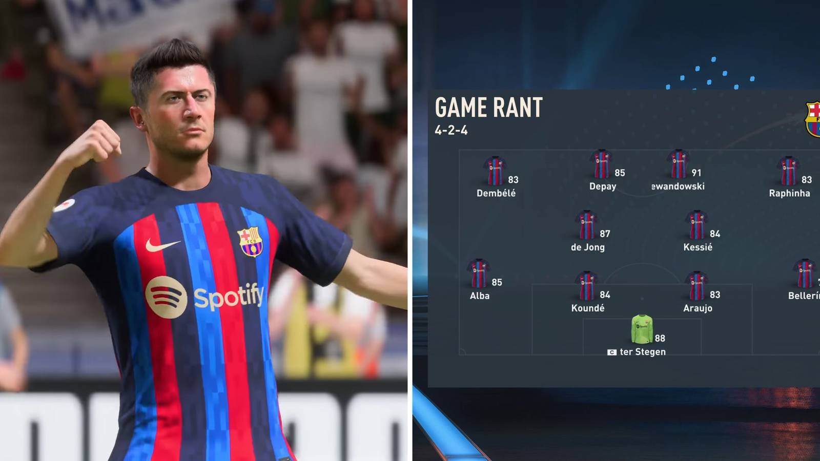 FIFA 23: The Best Formation & Starting 11 for Barcelona
