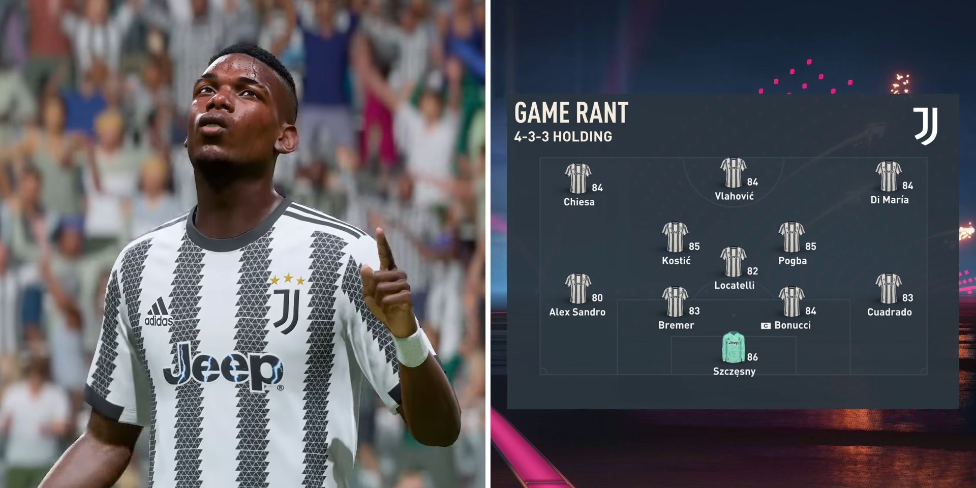 EA Sports FC 24: The Best Formation & Starting 11 for Juventus