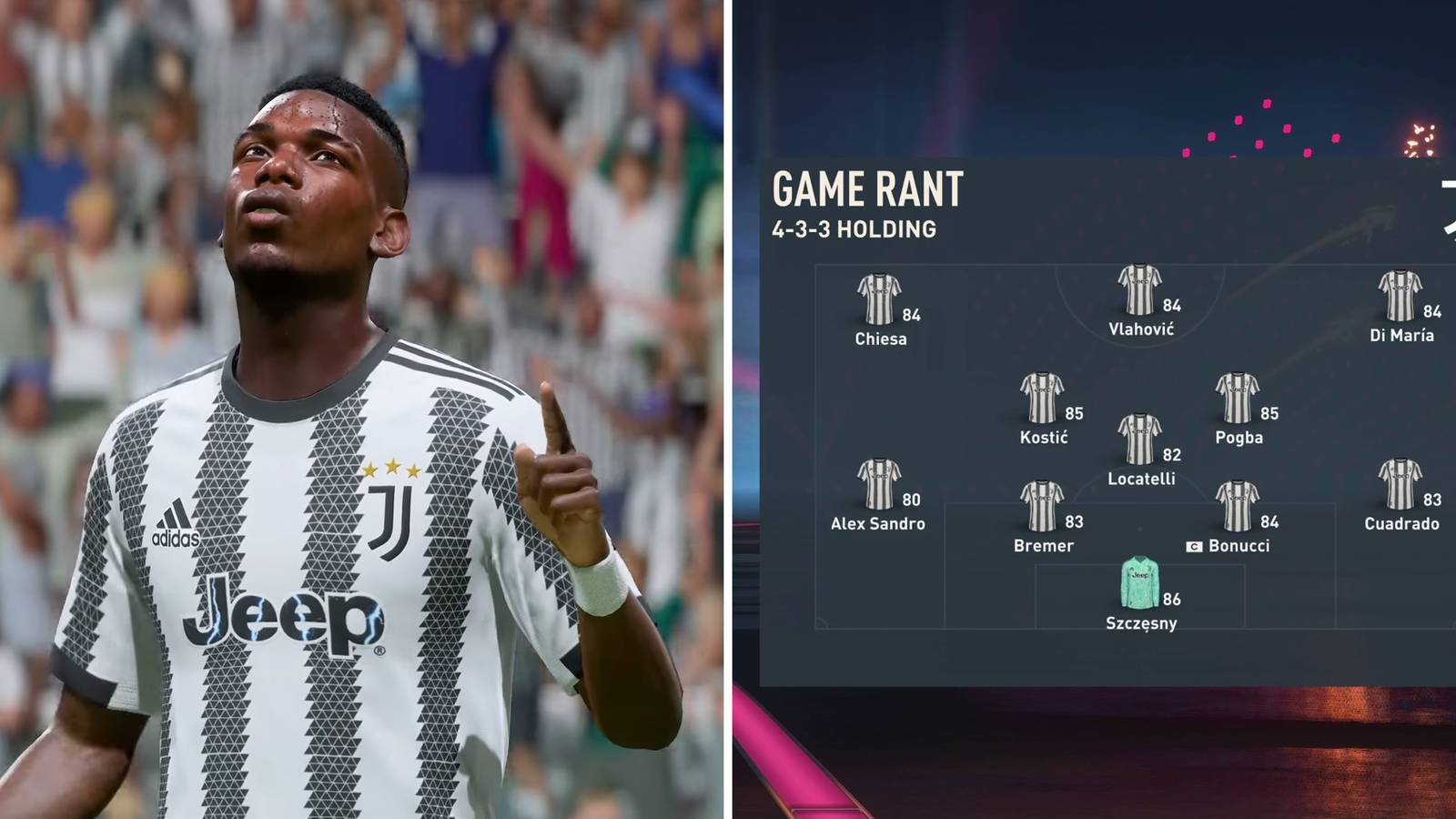 FIFA 23: The Best Formation & Starting 11 for Juventus