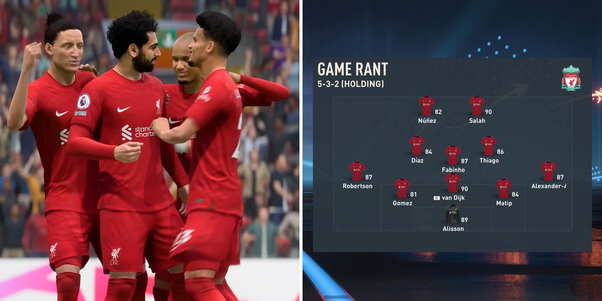 FIFA 23: лучшая схема и стартовый состав «Ливерпуля»
