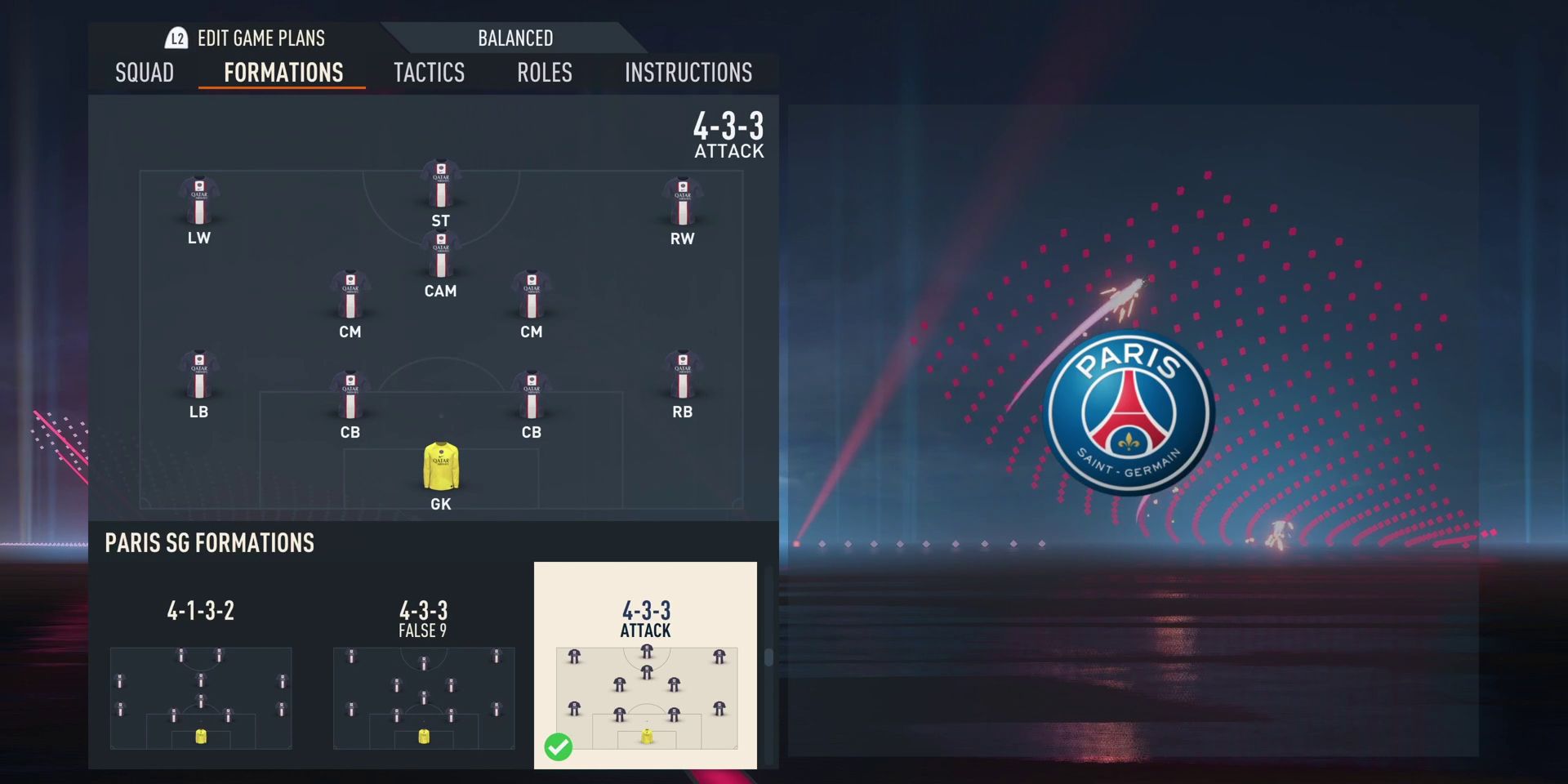 FIFA 23 The Highest Formation & Beginning 11 For PSG