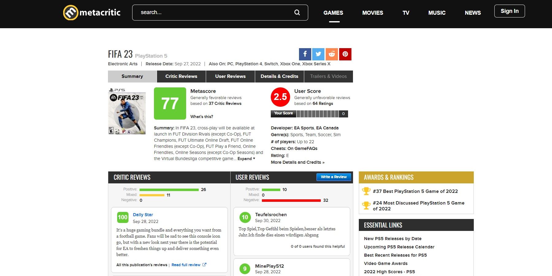 fifa-23-review-bombed-metacritic-1