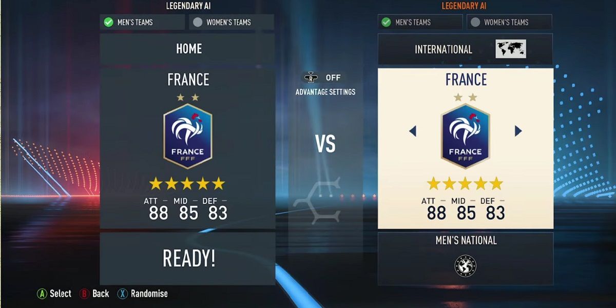 FIFA 23 France National Team Rating Stats Screenshot