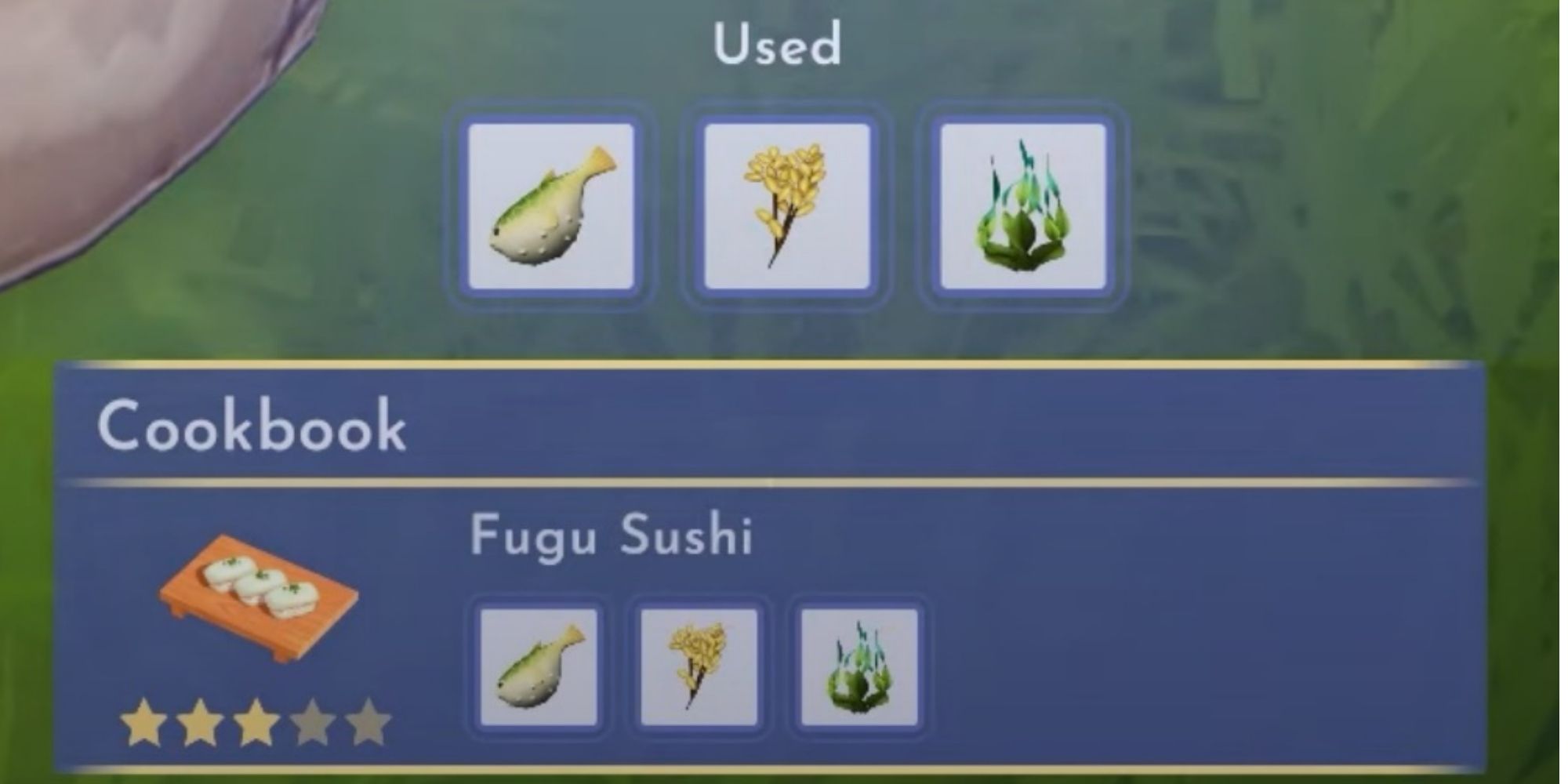 cookbook sushi fugu