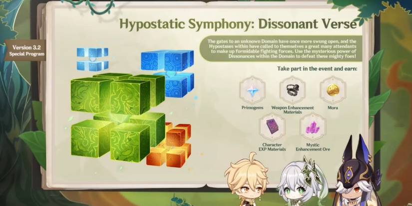 genshin impact 3-2 new boss event and dendro hypostasis