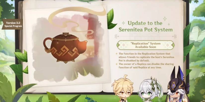 genshin impact 3-2 update on serenutea pot system