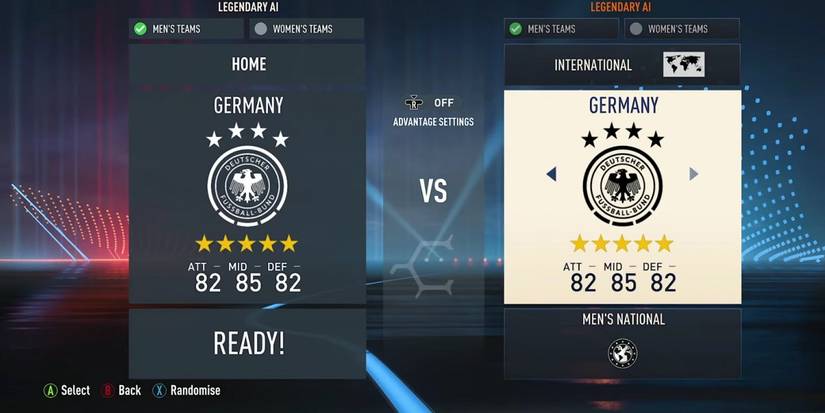 FIFA 23 Germany National Team Rating Stats Screenshot