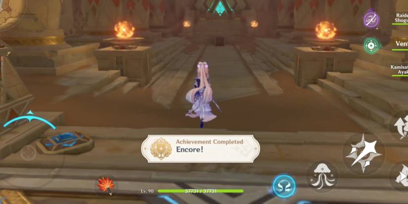 getting the encore achievement in genshin impact