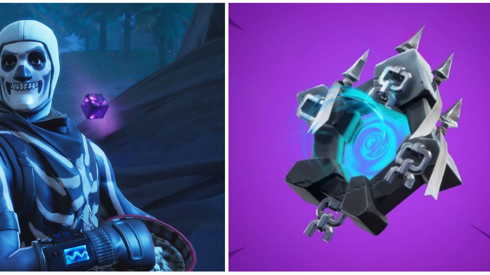 skull trooper eating popcorn and ghost portal back bling