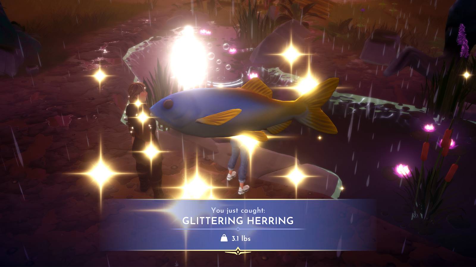 gittering herring in disney dreamlight valley