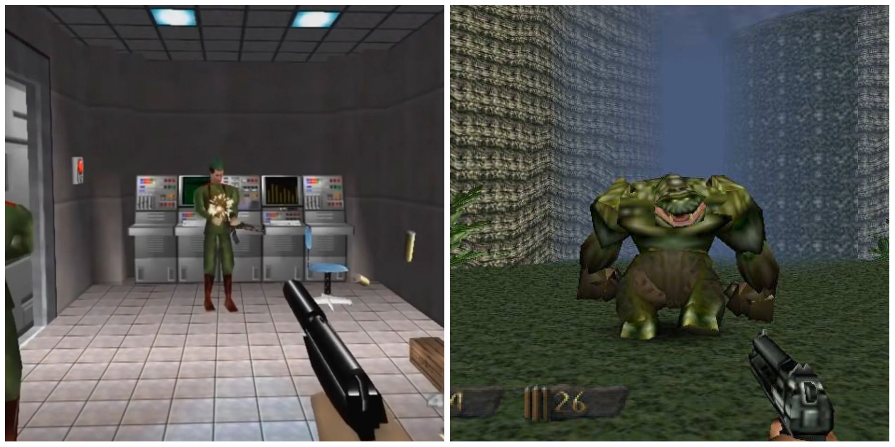 (Left) GoldenEye (Right) Turok