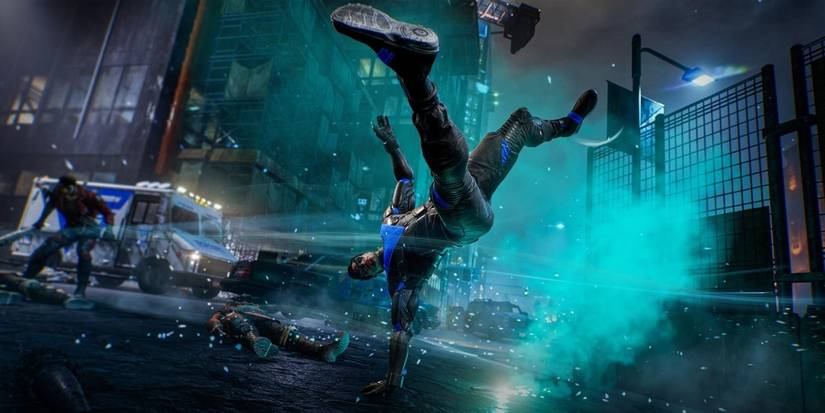 nightwing using his whirlwind momentum ability