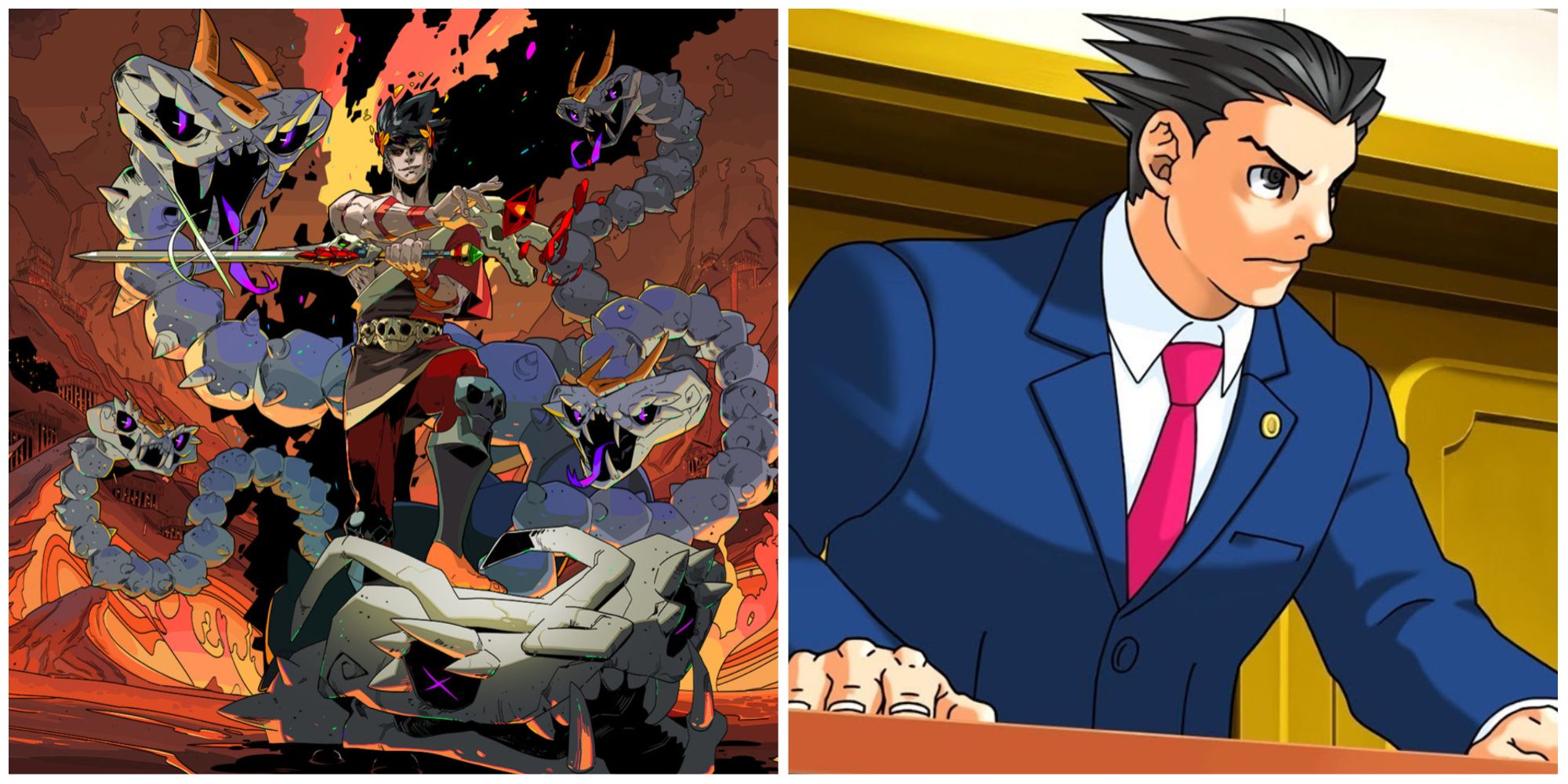 (Left) Hades (Right) Ace Attorney