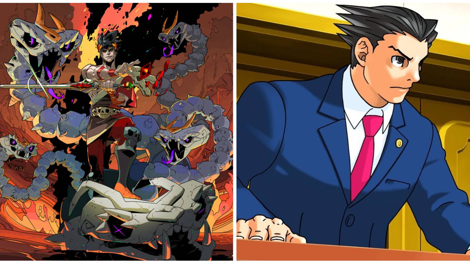 (Left) Hades (Right) Ace Attorney
