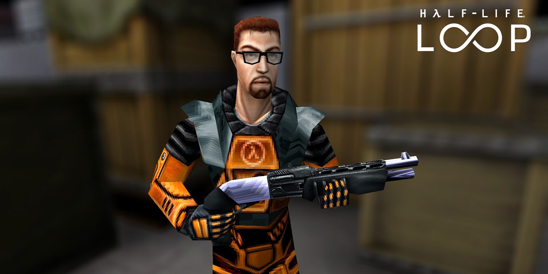 Image from fan game Half-Life: Loop, showing Gordon Freeman holding a shotgun.