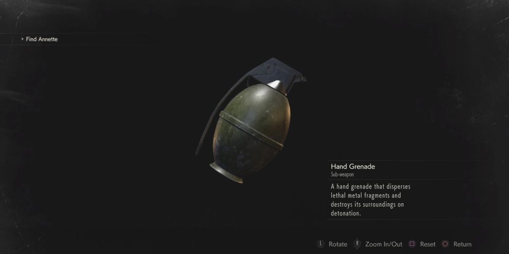 hand grenade in the resident evil 2 remake
