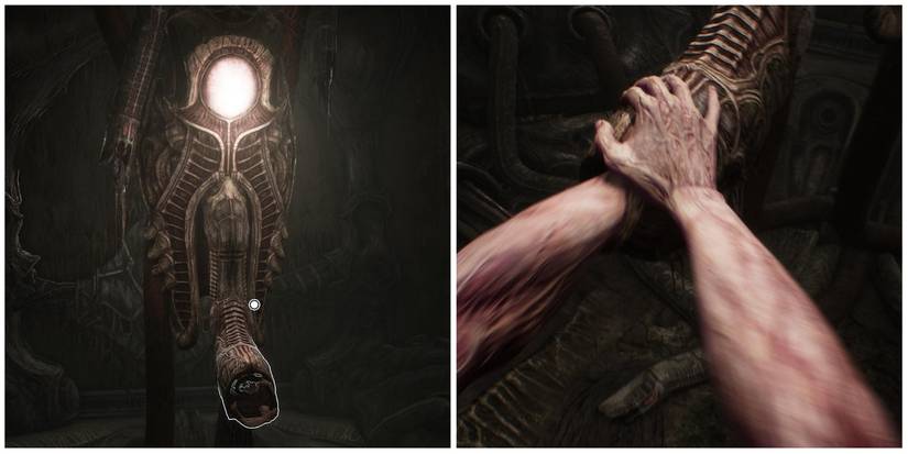 hand contraption in scorn