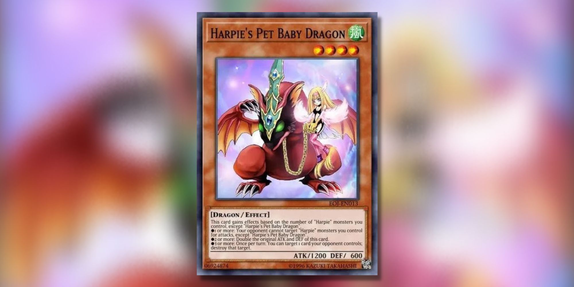 Yu-Gi-Oh! card Harpie's Pet Baby Dragon