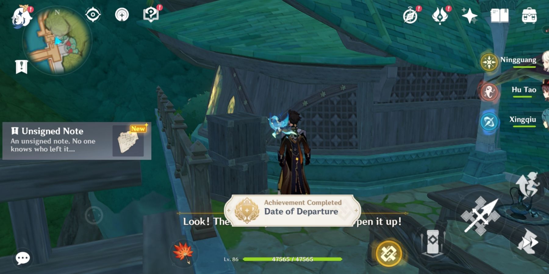 how to get the date of departure achievement in fenshin impact