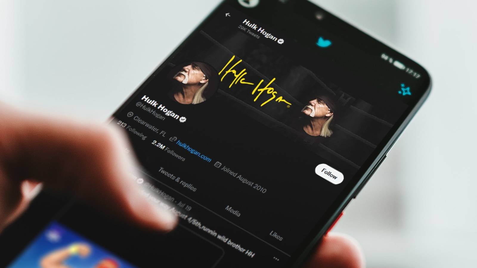 hulk hogan tweet phone