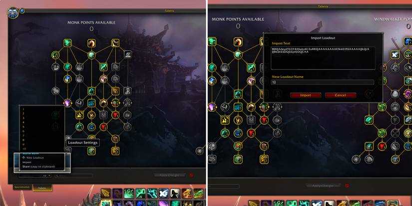 world of warcraft dragonflight import loadout