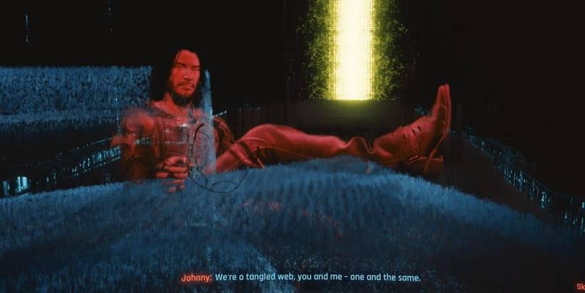 johnny silverhand engram sitting down