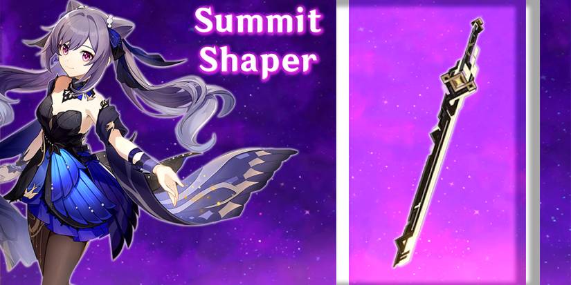 keqing holding summit shaper in genshin impact