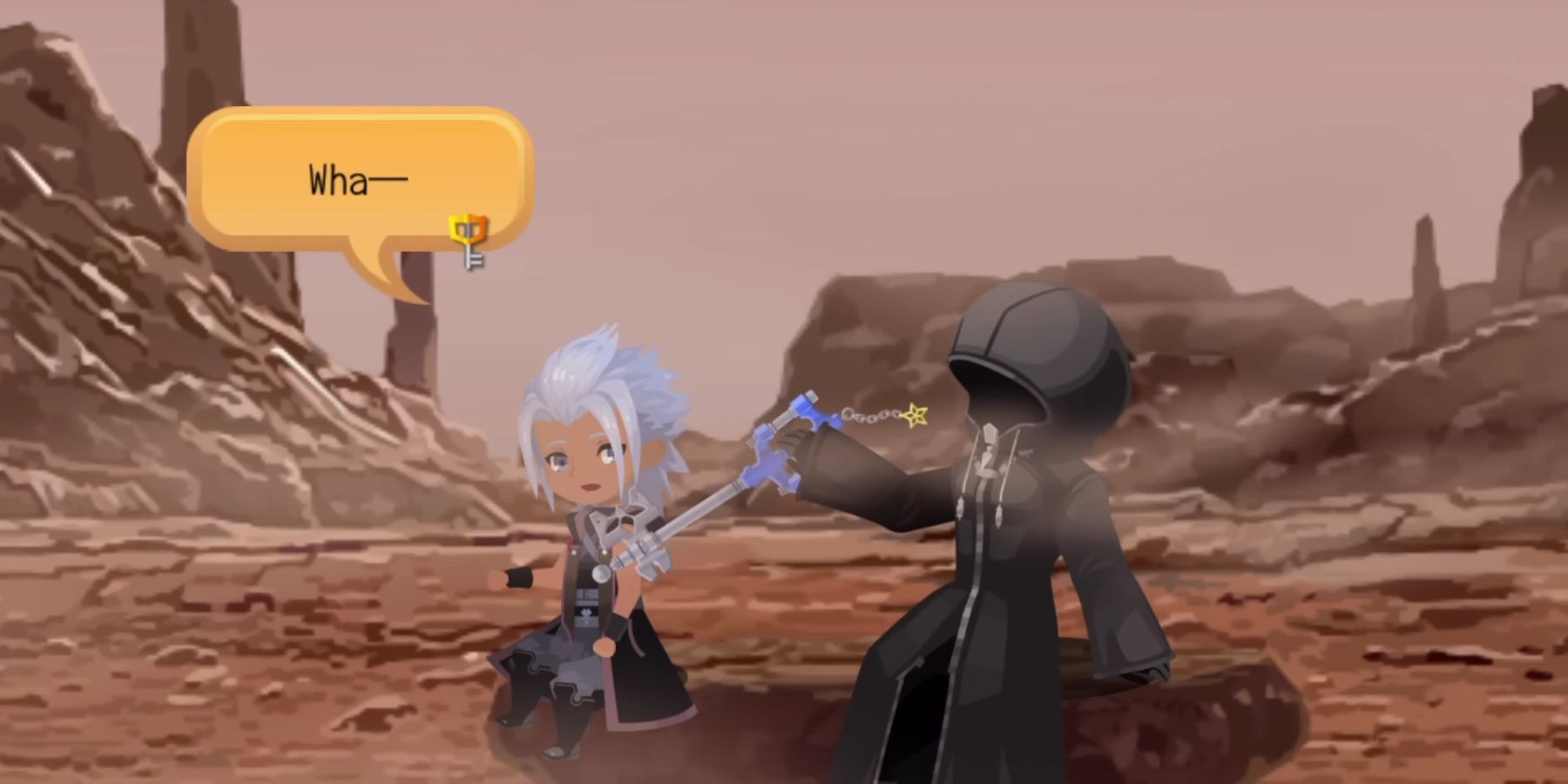 El Maestro de Maestros toma la llave espada de Xehanort (Kingdom Hearts: Dark Road)