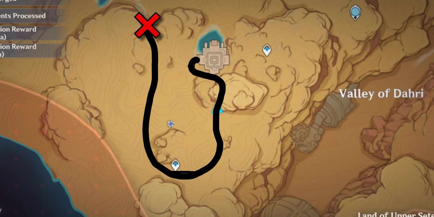 large obelisk location-1-thutmose's secret base in genshin impact