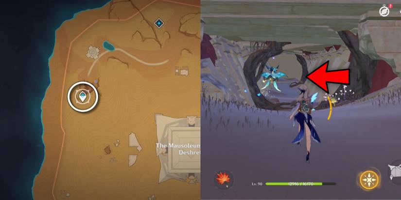 large obelisk location-3-underground ruins in genshin impact