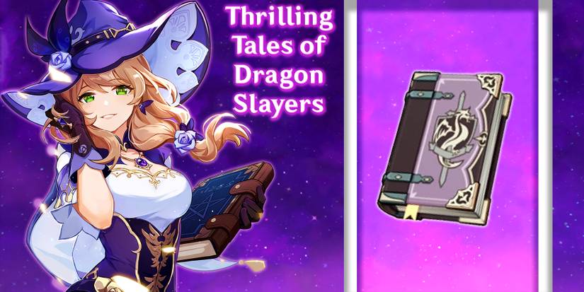 lisa and thrilling tales of dragon slayers in genshin impact