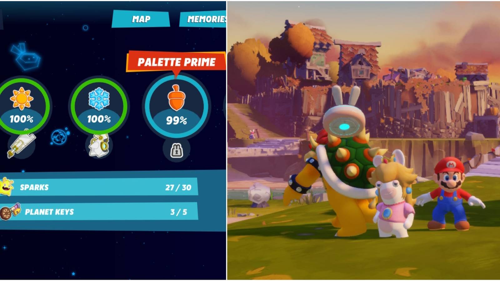 mario rabbids sparks of hope palette prime 100 percent completion