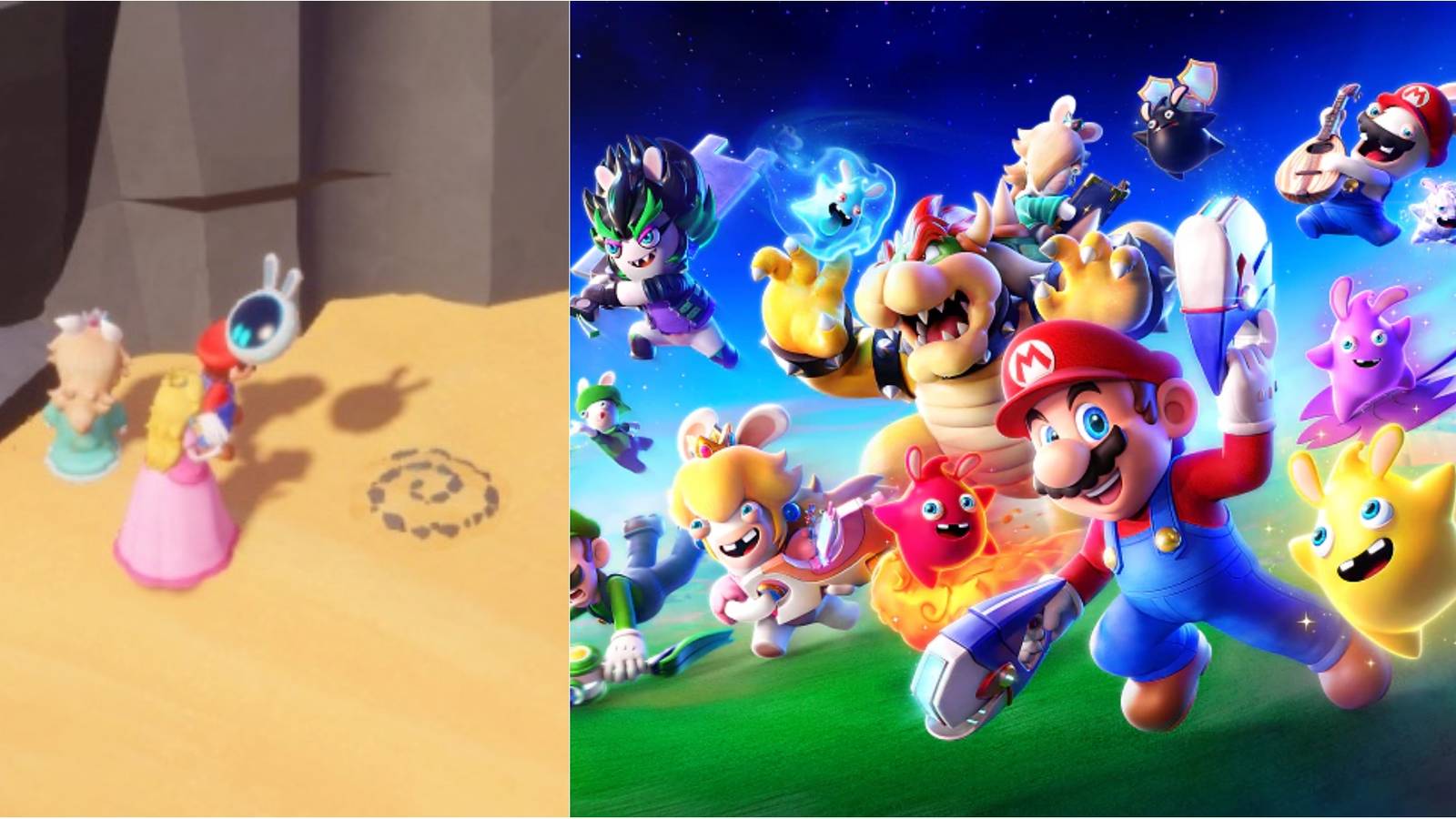 mario rabbids sparks of hope rocks spiral sand sparkling