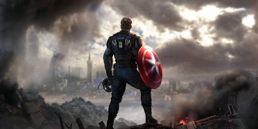 marvel's avengers captain america ruins