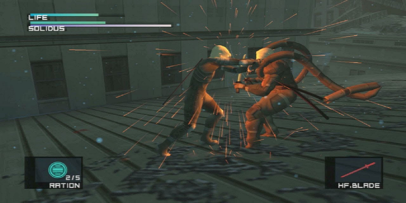 mgs2 raiden solidus fight