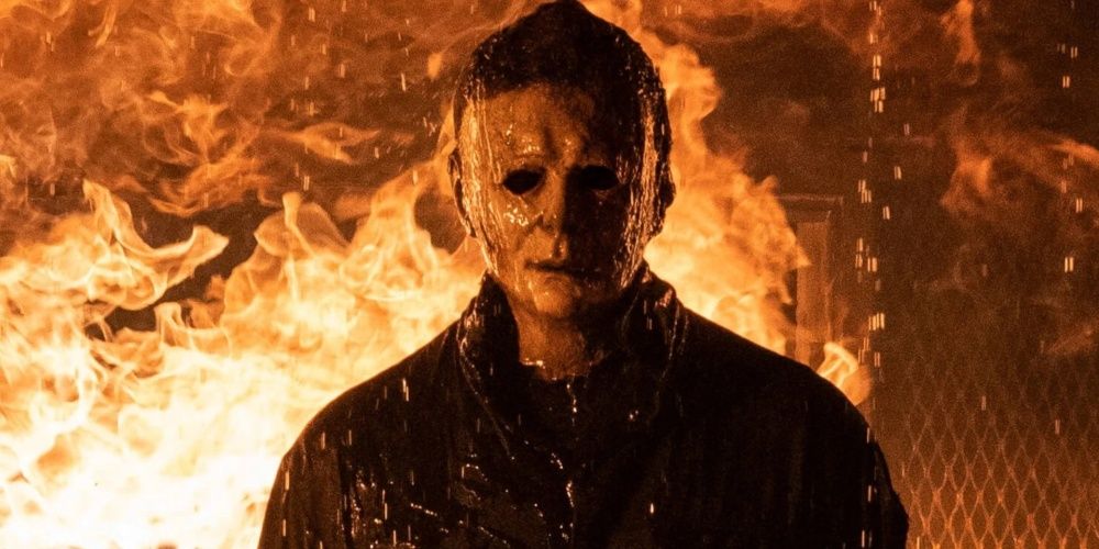 michael myers burning