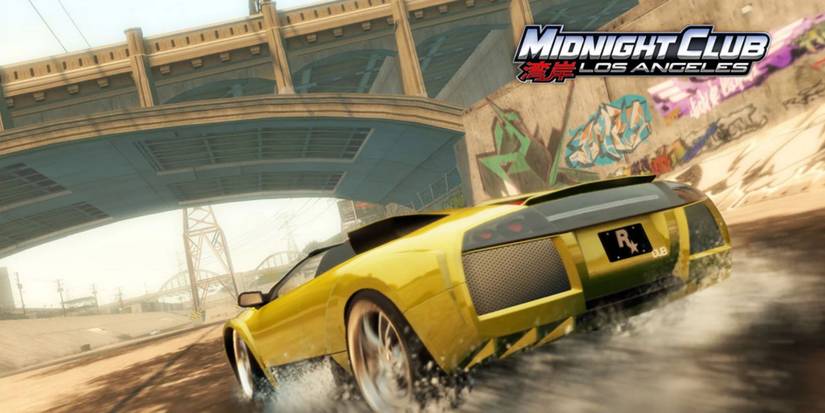 midnight club Los Angeles car driving through a storm drain